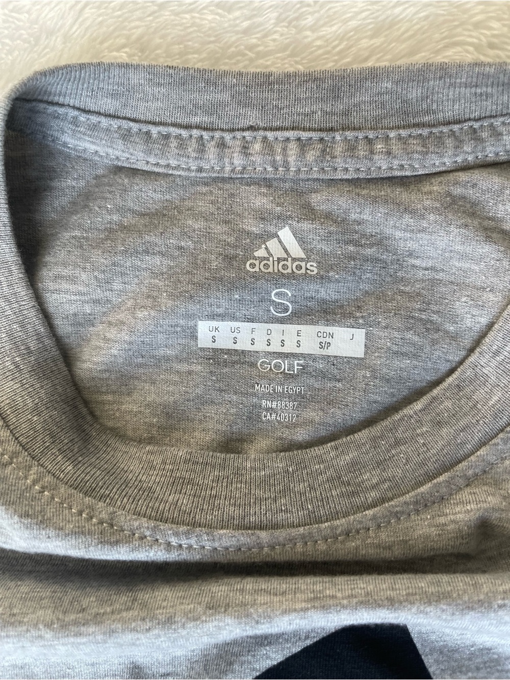 NWT Adidas Golf Men's Size Small Gray Badge of Sport Logo Graphic T-Shirt S - Picture 7 of 7